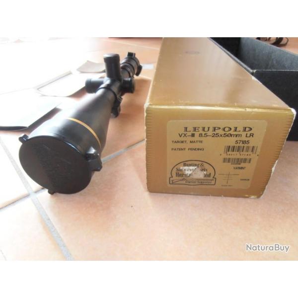 Lunette LEUPOLD  Vari X III  8.5-25x50 LR Boone and Crockett Long Range Target Varmint