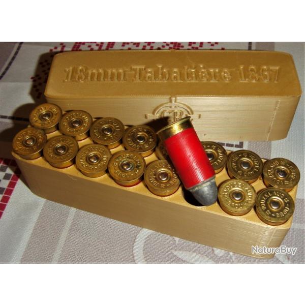 Bote  munition 18 mm tabatire 1867