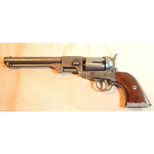 WESTERN - Revolver DENIX Confederate Colt 1851 mtal patin et bois ref EBR24RVD004