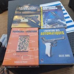 Lot de livres sur les armes