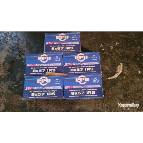 100  MUNITIONS   8X57  IRS PPU