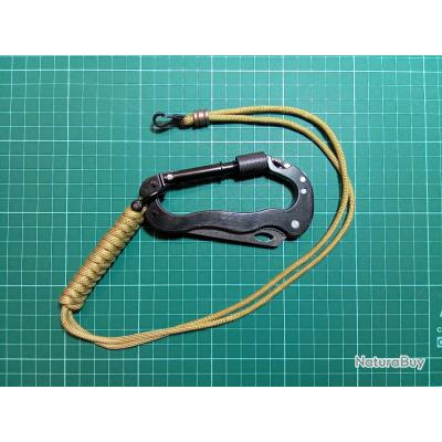 Cordon Tour De Cou Tressé Robust Paracorde 55cm Pour Clés Outdoor Survie