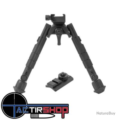 Bipied De Fusil Pivotant 360° - Hauteur Réglable 7.25-9", Pliable, Rail Picatinny, NEUF