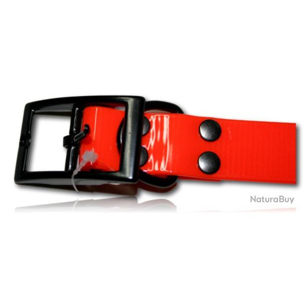 COLLIER CLIP RAPIDE BIOTHANE ORANGE 600X25X2.6CM