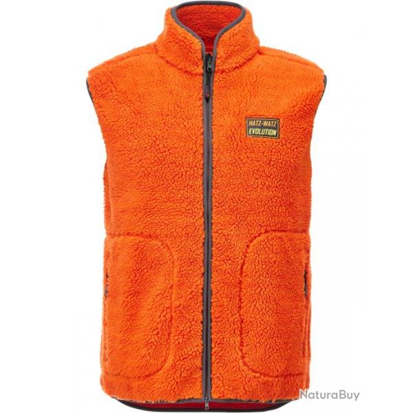 Gilet isolant fourrure Hatz Watz Couleur Orange