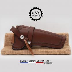 PNC FRANCE - Holster / Etuis Remington 1858 Sheriff, ou modèle similaire. Marron