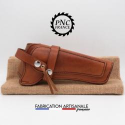 PNC FRANCE - Holster / Etuis Remington 1858 Sheriff, ou modèle similaire. Marron Marbré