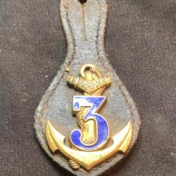 insigne medaille coloniale 3° regiment d'infanterie de marine drago