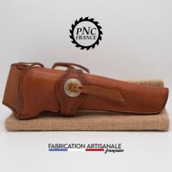 PNC FRANCE - Holster Colt 1851 Navy-1860 Army, ou modèle similaire. Marron Marbré