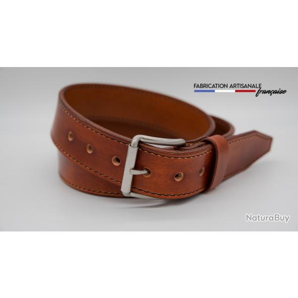 PNC FRANCE - Ceinture Robuste Double Sur Mesure Marron Marbr