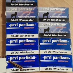 Munitions calibre 30-30 winchester marque PPU