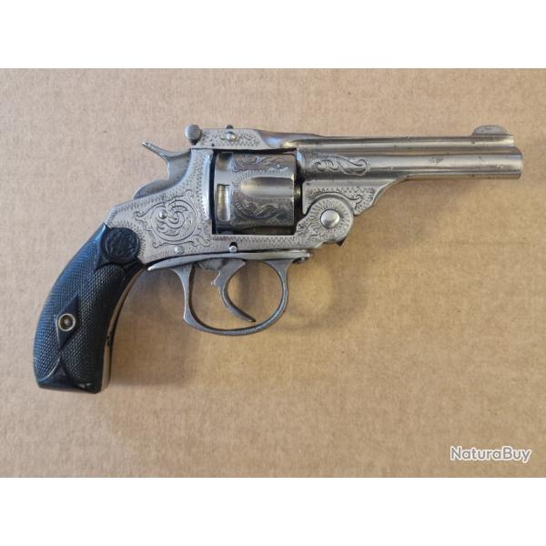 Rvolver grav type Smith & Wesson "Robertson & Nicholson" cal. 32SW - 1 sans prix de rserve !!!