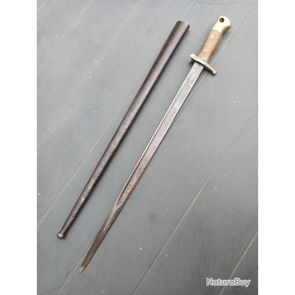 Baonnette pour carabine modle Gras scolaire avec fourreau  restaurer