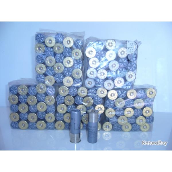 LOT DE CARTOUCHE CALIBRE 12  ACIER N 2+3 - 3  35-36 BJ