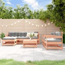 Salon de jardin 7 pcs bois massif douglas