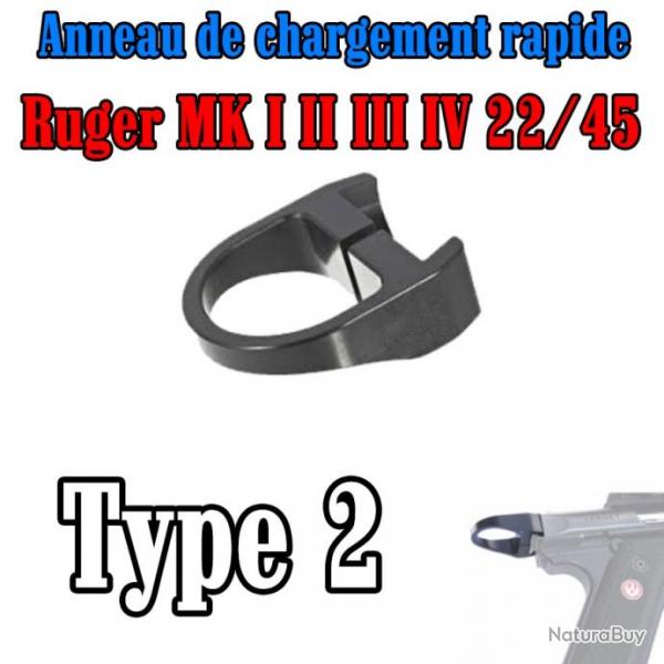 Anneau de chargement rapide pour Ruger MK I II III IV et 22/45 -  Type 2