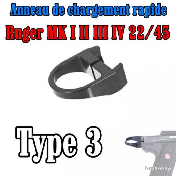 Anneau de chargement rapide pour Ruger MK I II III IV et 22/45 -  Type 3