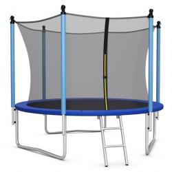 Trampoline extérieur diamètre 305cm echelle filet de sécurité tapis de saut tuyau galvanisé antirou