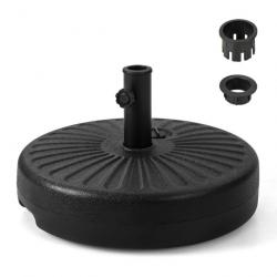 Pied de parasol lourd pour parasol 38/48 mm socle parasol extérieur en HDPE rempli de 28 kg sable 1