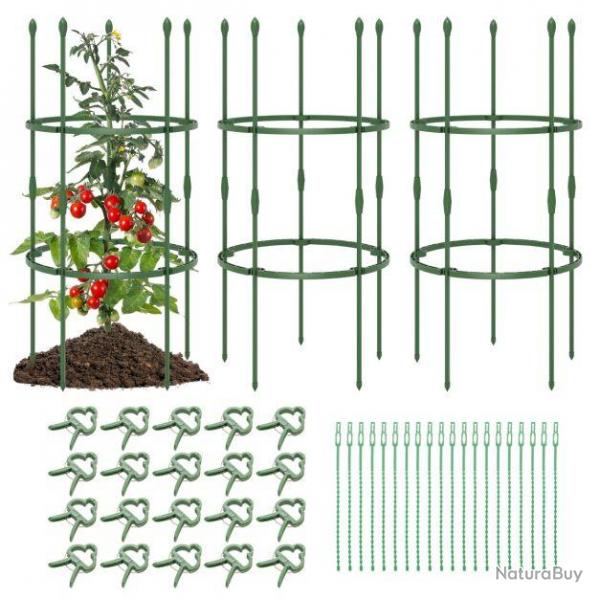 3 treillis oblisque support pour plantes grimpantes en mtal rglable avec clips attaches cage et