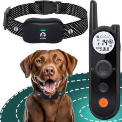 Collier Électronique pour Chien,8M à 1050M Télécommande de Dressage Etanche Moyennes et Grandes