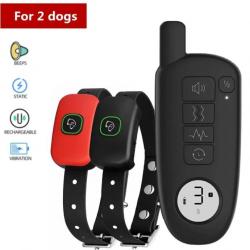 2 Colliers de Dressage pour Chien de 1000 Pieds de Portée Etanche Moyen et Grand dresseur Chiens