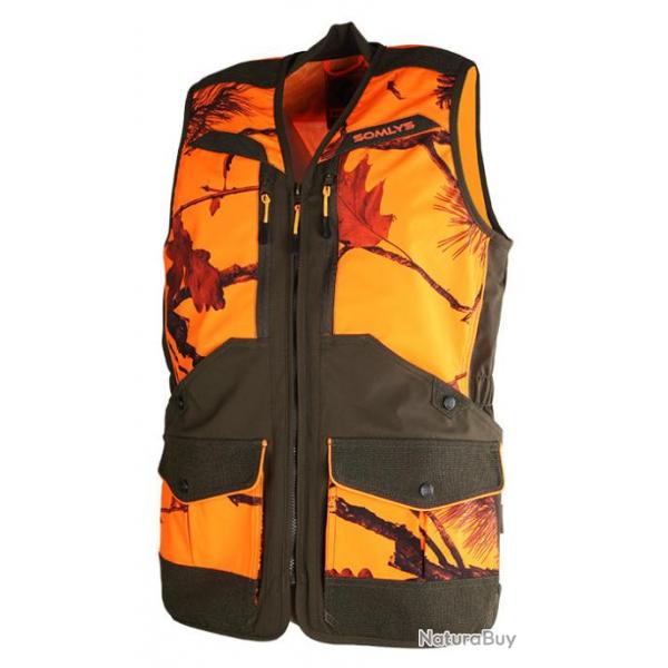 Gilet Somlys camo orange/vert  218 - 4XL