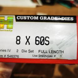 Jeux d'outils Hornady custom grade dies 8x60S