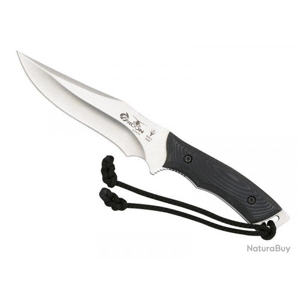 BEL1272 POIGNARD MUELA  "TYPHOON"  LAME 15CM ACIER MANCHE MICARTA + ETUI NEUF