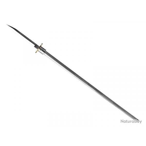 BEL1282 EPIEU DE CHASSE HOURVARI LE TRAQUEUR DAGUE 25CM HAMPE 120CM GRIS NEUF