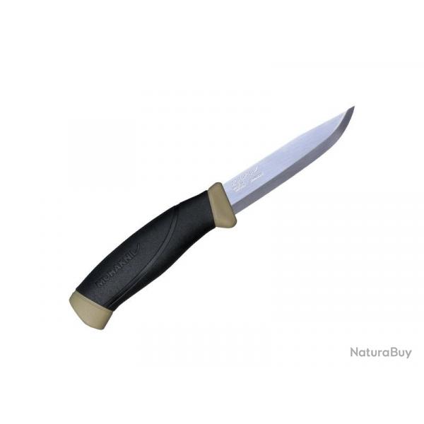 BEL1287 POIGNARD/ DAGUE MORAKNIV COMPANION 3  LAME 10.5CM MANCHE GOMME + ETUI TAN NEUF