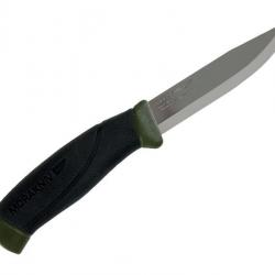 BEL1288 POIGNARD / DAGUE MORAKNIV COMPANION 3 ALAME 10.5CM MANCHE GOMME + ETUI KAKI/NOIR NEUF