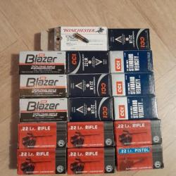 Munitions calibre 22LR