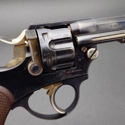 EXCEPTIONNEL REVOLVER REGLEMENTAIRE OFFICIER Chamelot Delvigne Modèle MAS 1874 -1878 Calibre 11mm 73
