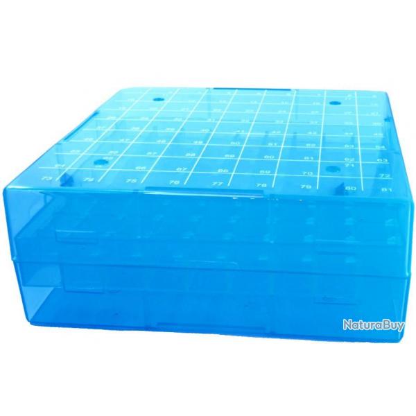 1 bote en polypropylne 81 places pour stocker des dosettes - Bleu