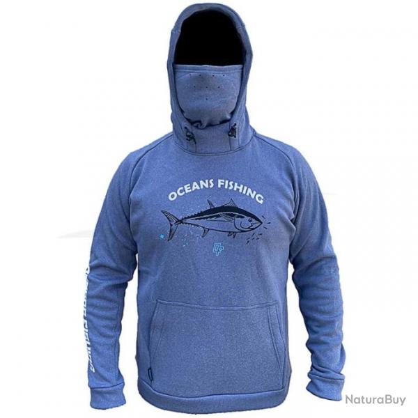 Sweat-shirt Oceans Fishing Polartech Tuna XL Bleu