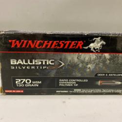 6 Munitions Winchester Cal. 270 WSM Ballistic Silvertip à partir d'un 1 sans prix de réserve