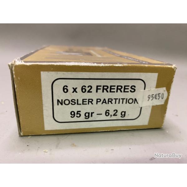 5 Munitions Sologne Cal. 6x62 Freres  partir d'un 1 sans prix de rserve !