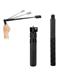 Trépied Selfie Stick pour Insta360 Bullet Time Bundle  Extensible jusqu'à 120 cm - Noir