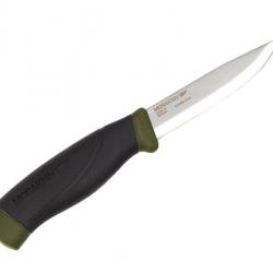 BEL1297 POIGNARD MORAKNIV COMPANION HEAVY DUTY MG LAME 10,5CM ACIER CARBONE ETUI RIGIDE KAKI NEUF