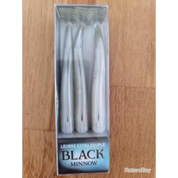 3 Black minnow extra souple 12 cm neuf