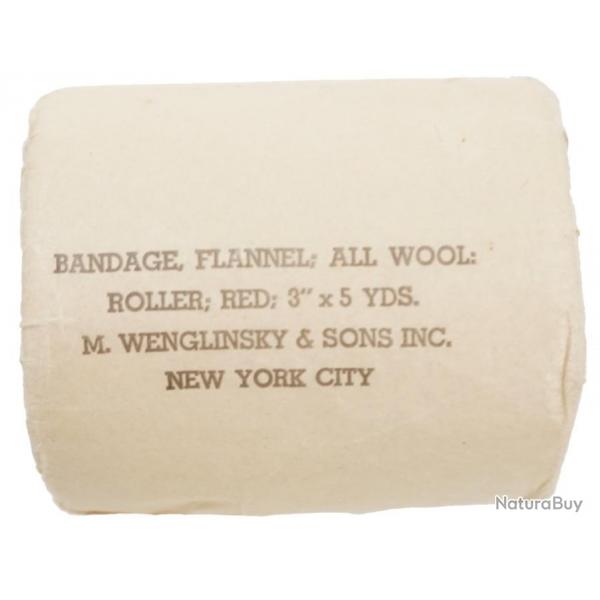 Rouleau de bandage flannel, all wood NYC - WW2