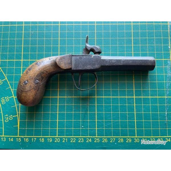 Pistolet  poudre noire Derringer 1