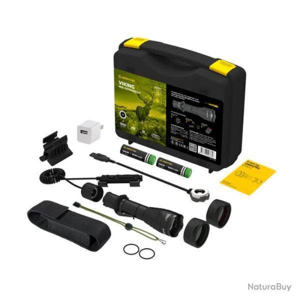 LAMPE ARMYTEK Viking Pro Magnet USB Extended Set - 2050 Lumens Warm