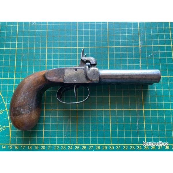 Pistolet  poudre noire double canon