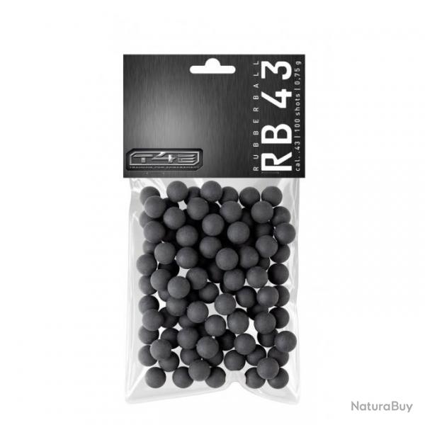 Billes de Dfense Gomme Dure RB43 - Cal 43 - PACK 100