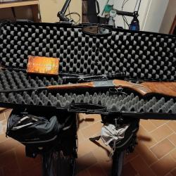 Carabine Kipplauf Baikal cal 270 avec lunette 3-9x40, mallette de transport et 7 munitions