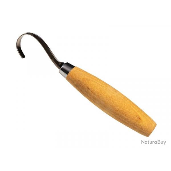 BEL1317 COUTEAU A SCULPTER MORAKNIV "164" AVEC CROCHET 5.5CM POUR DROITIER   MANCHE BOULOT NEUF