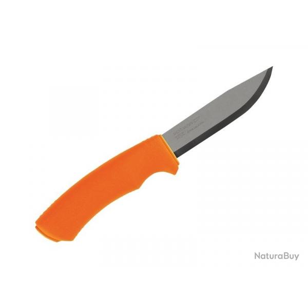 BEL1328 COUTEAU DE SURVIE MORAKNIV BUSHCRAFT SURVIVAL ORANGE + AIGUISEUR + ALLUME FEU+ ETUI NEUF