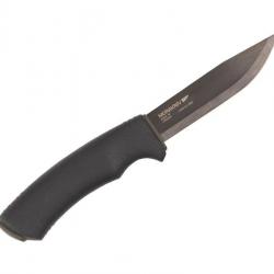 BEL1330 COUTEAU MORAKNIV BUSHCRAFT NOIR LAME 11CM CARBONE NOIR + ETUI RIGIDE NEUF